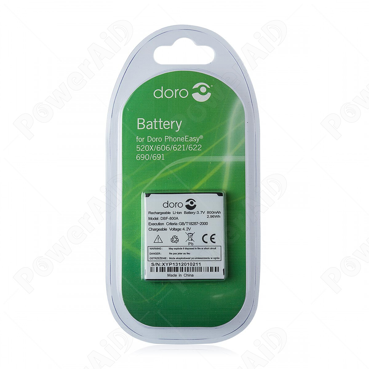 Doro - Batteria per PhoneEasy 520X / 606 / 621 / 622 / 690 / 691