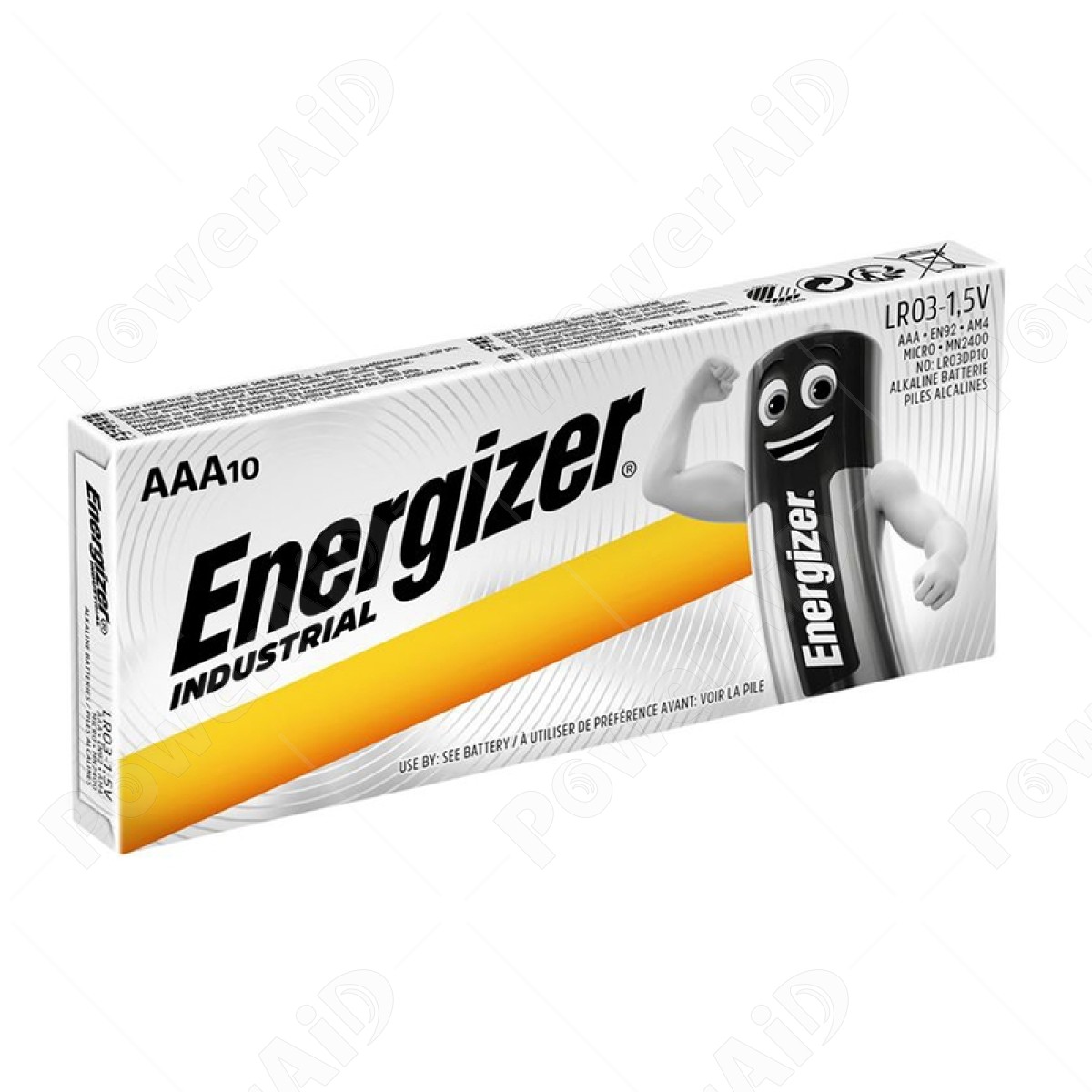 Energizer- Industrial Alcaline Mini Stilo AAA Confezione 10 Pile (LR03)