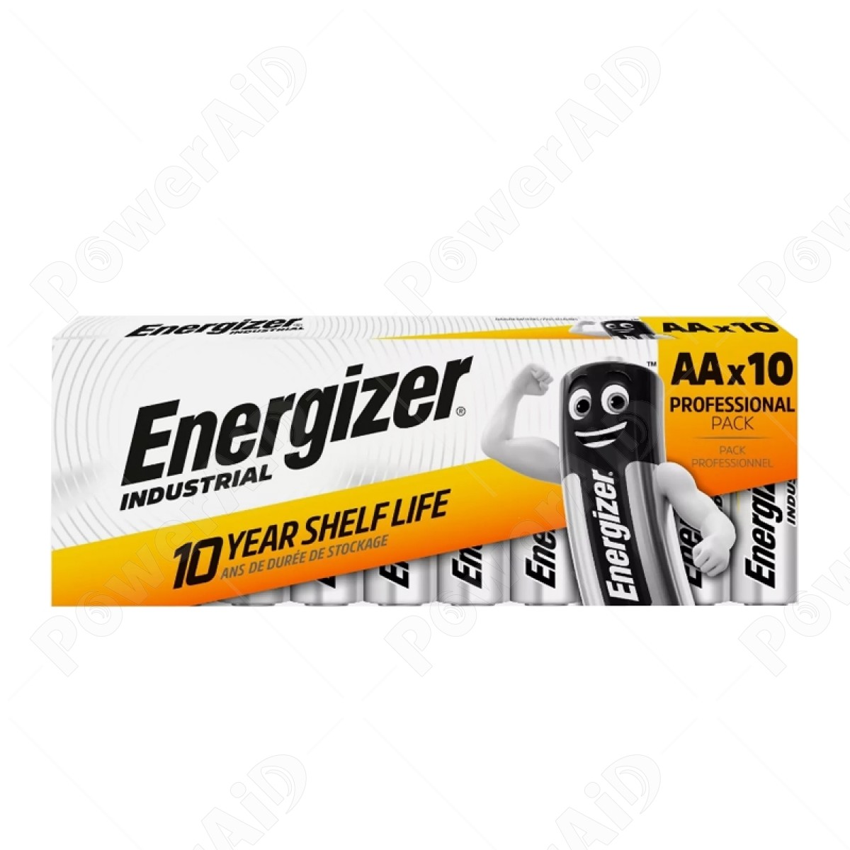 Energizer- Industrial Alcaline Stilo AA Confezione 10 Pile (LR06)