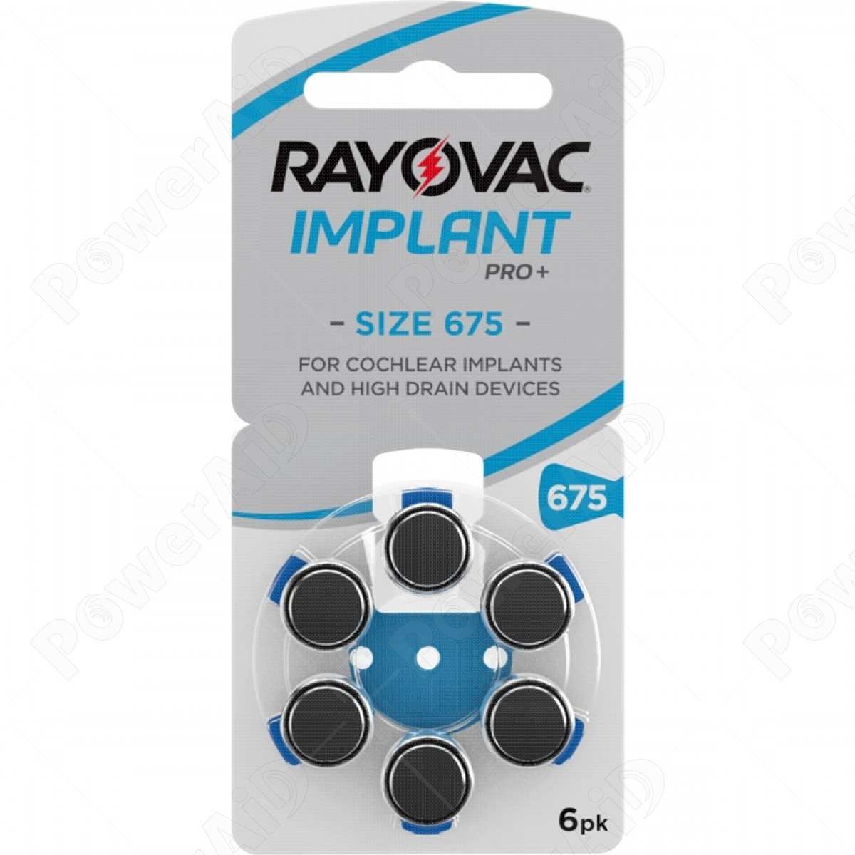 Rayovac - Blister 6 pile Implant Pro+
