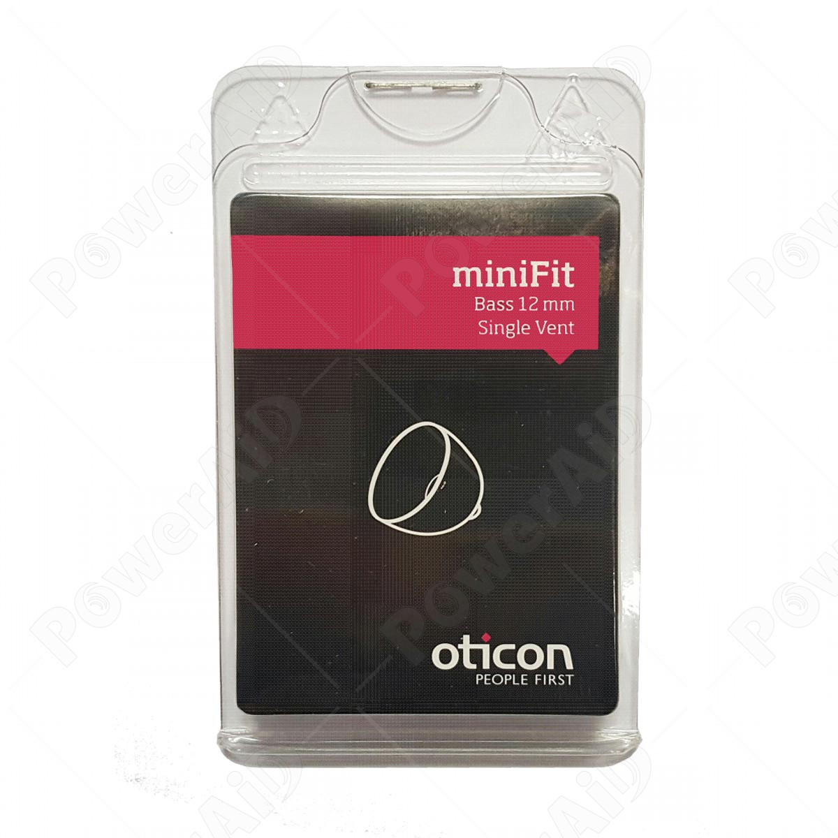 Oticon - Cupola miniFit Bass 12mm Single Vent 