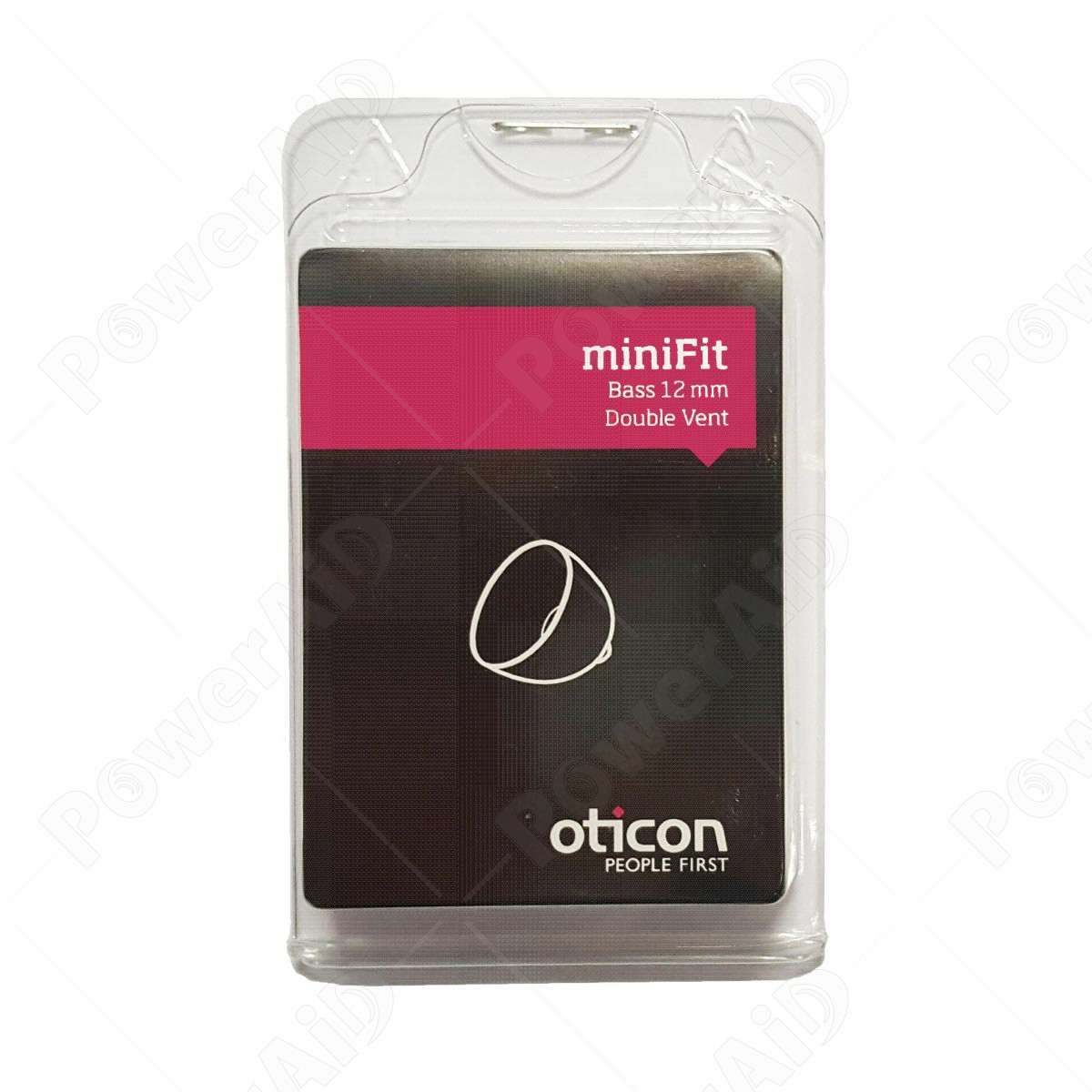 Oticon - Cupola miniFit Bass 12mm Double Vent 