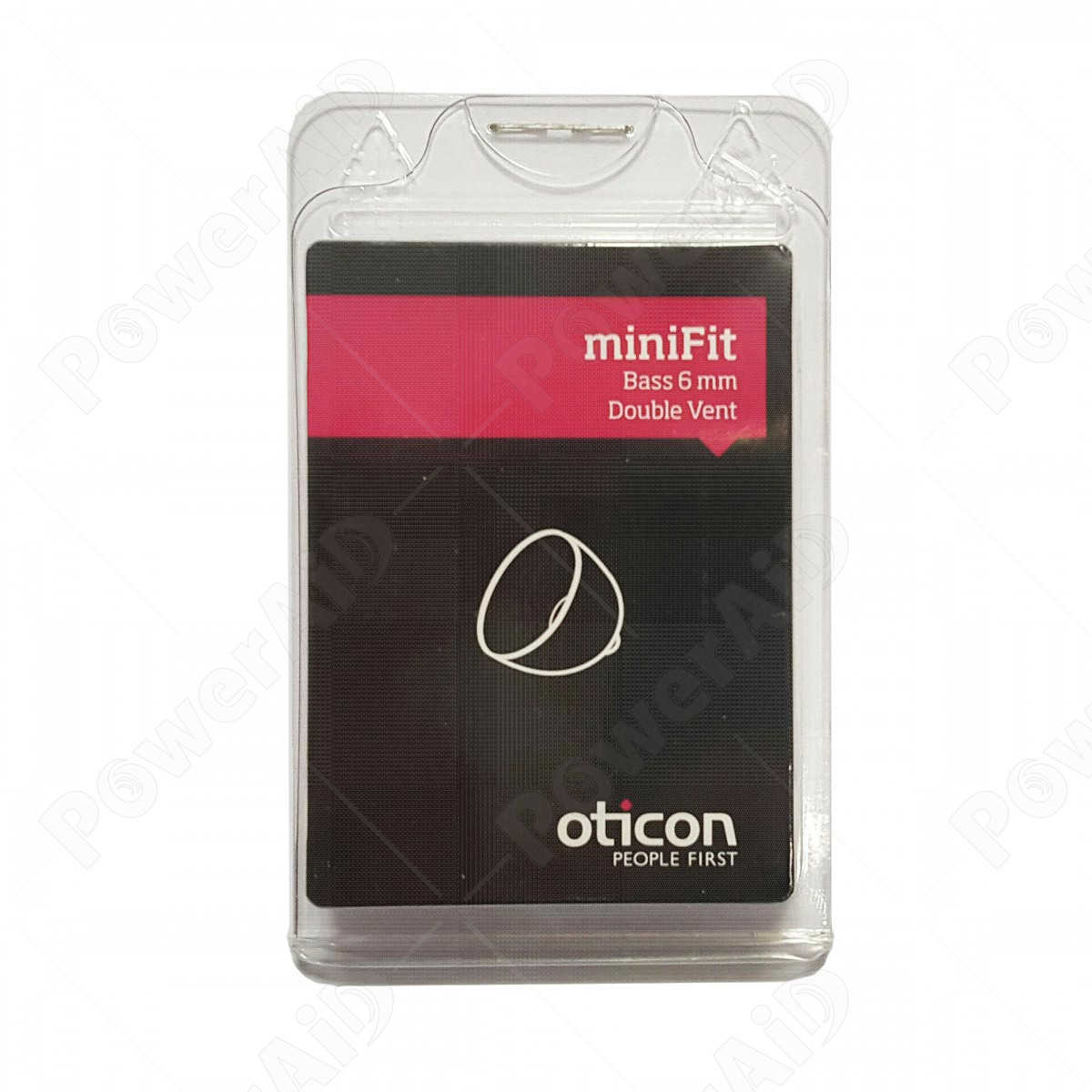 Oticon - Cupola miniFit Bass 6mm Double Vent 