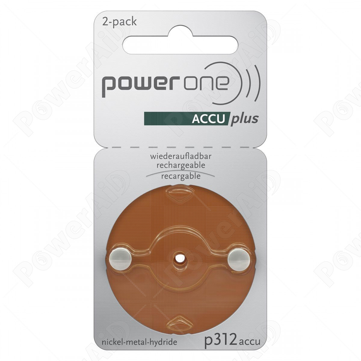 Power One - Blister 2 pile Acustiche ACCUplus p312