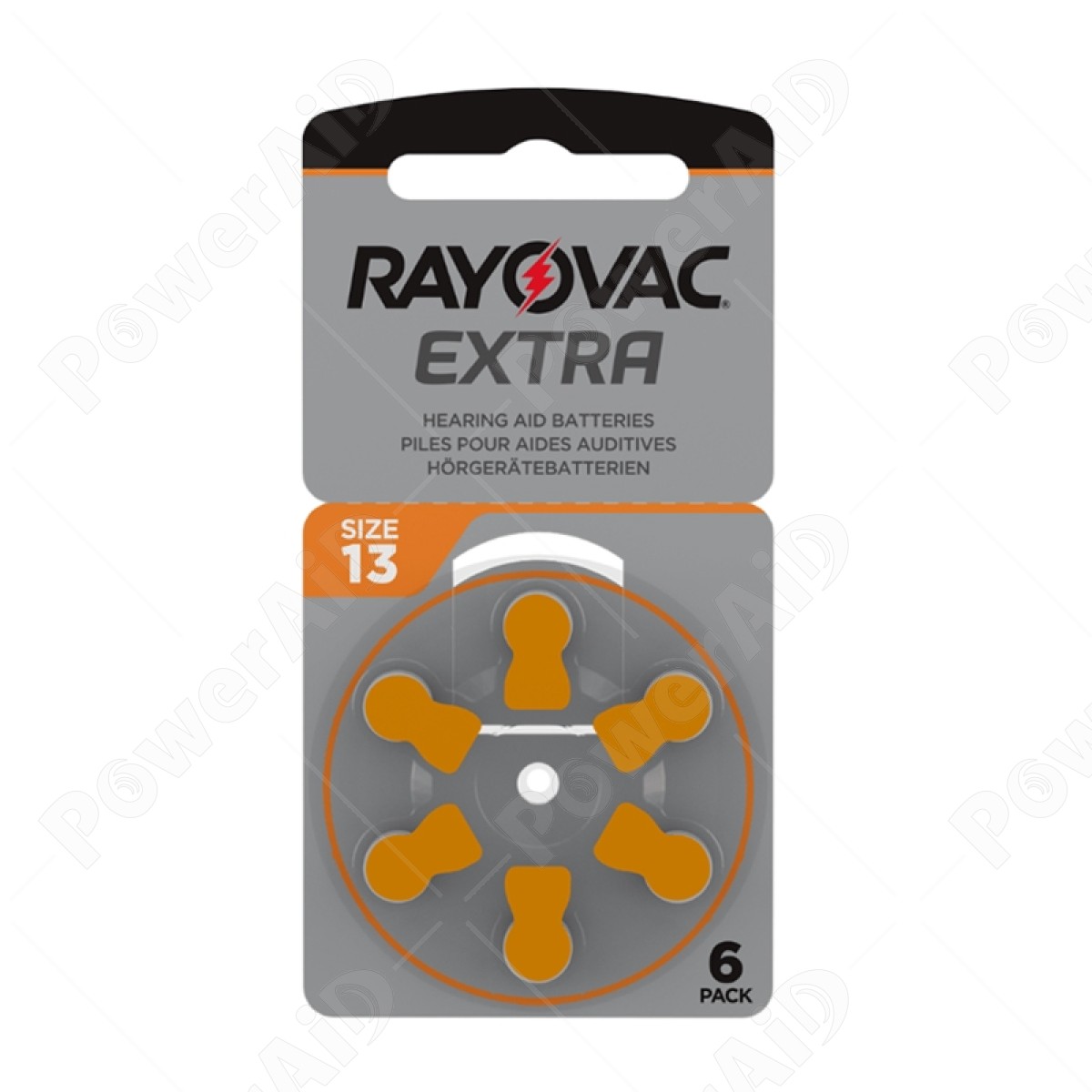 Rayovac - Blister 6 pile Acustiche Extra 13