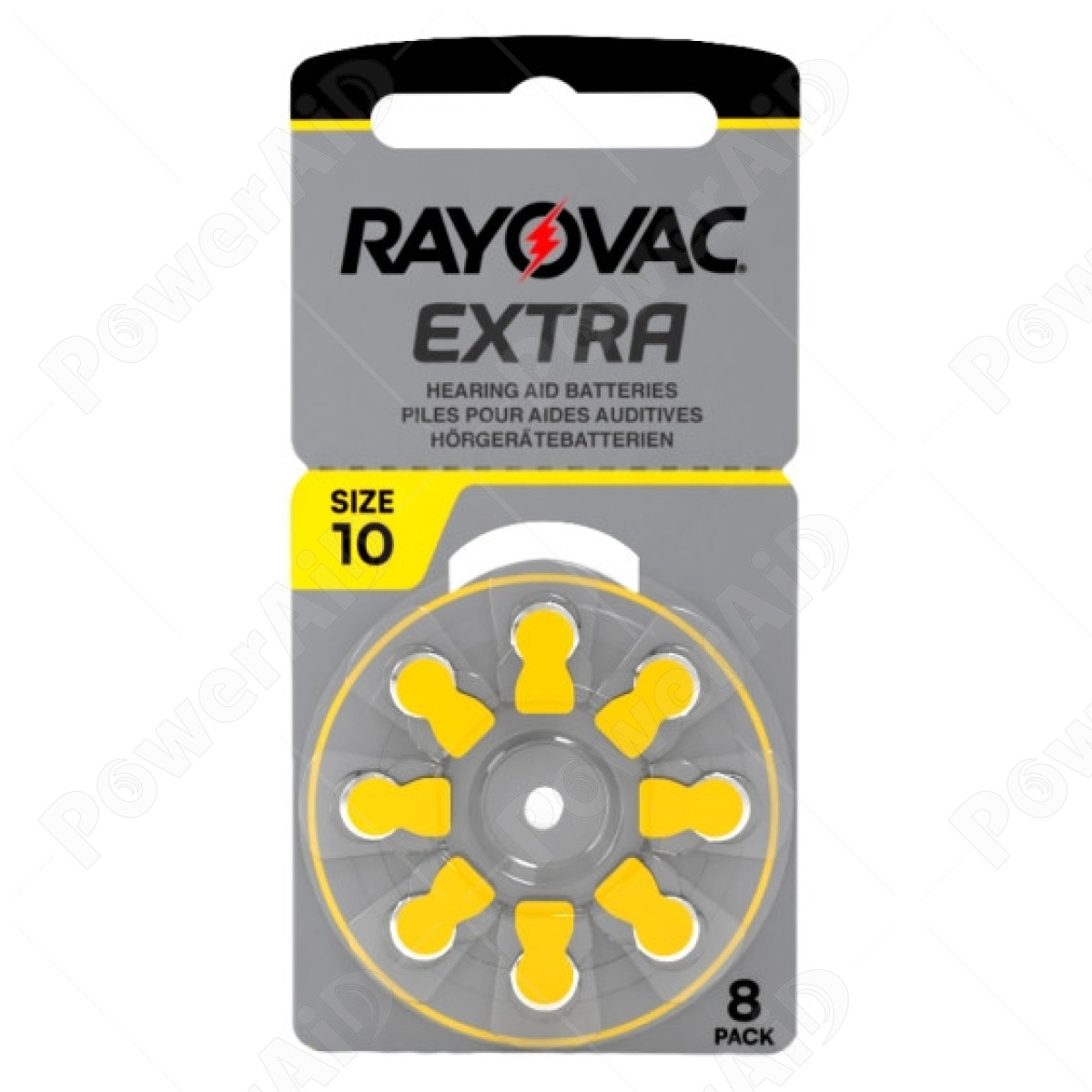 Rayovac - Blister 8 pile Acustiche Extra 10