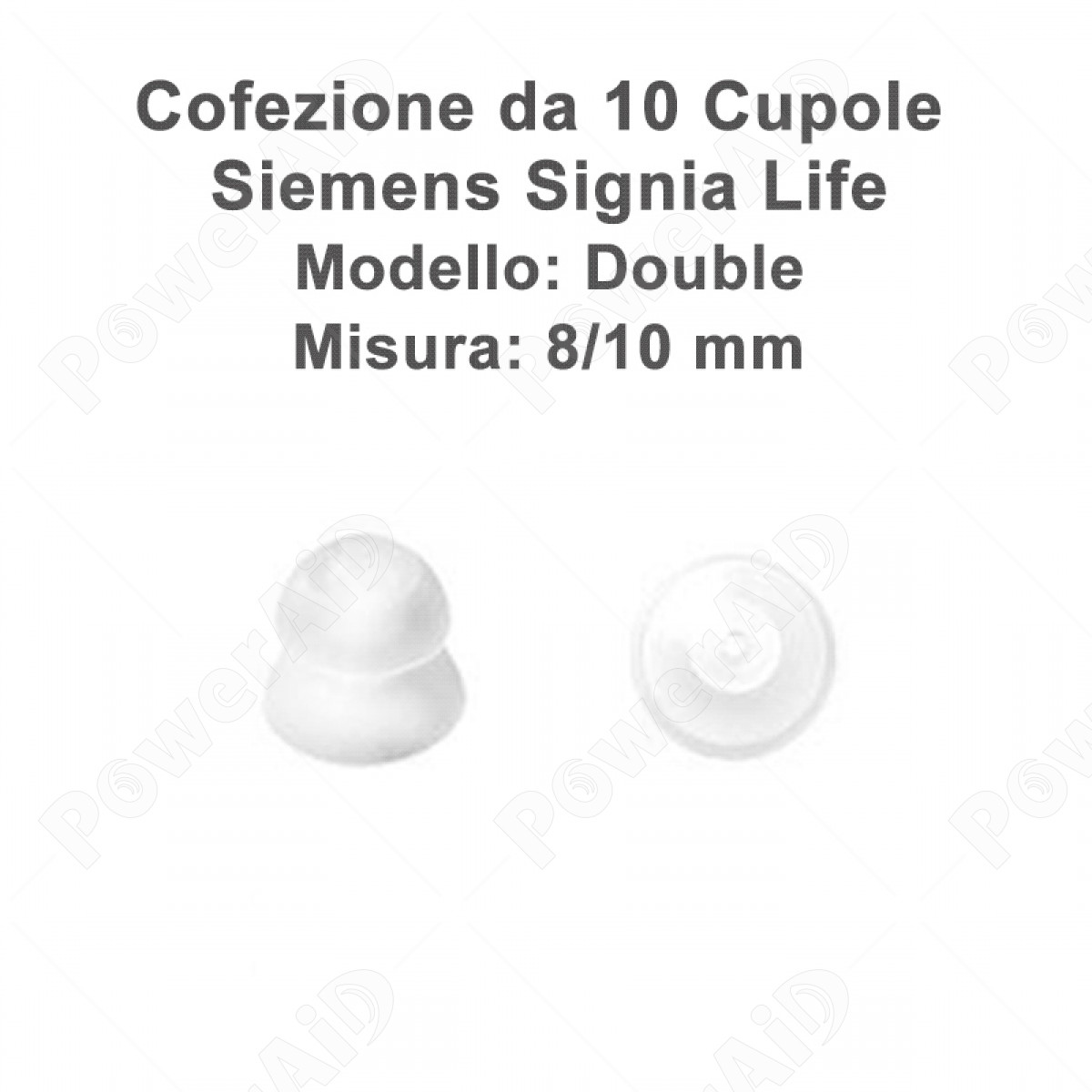 Signia - Cupoline  Life Double 8/10 mm - 10 pz