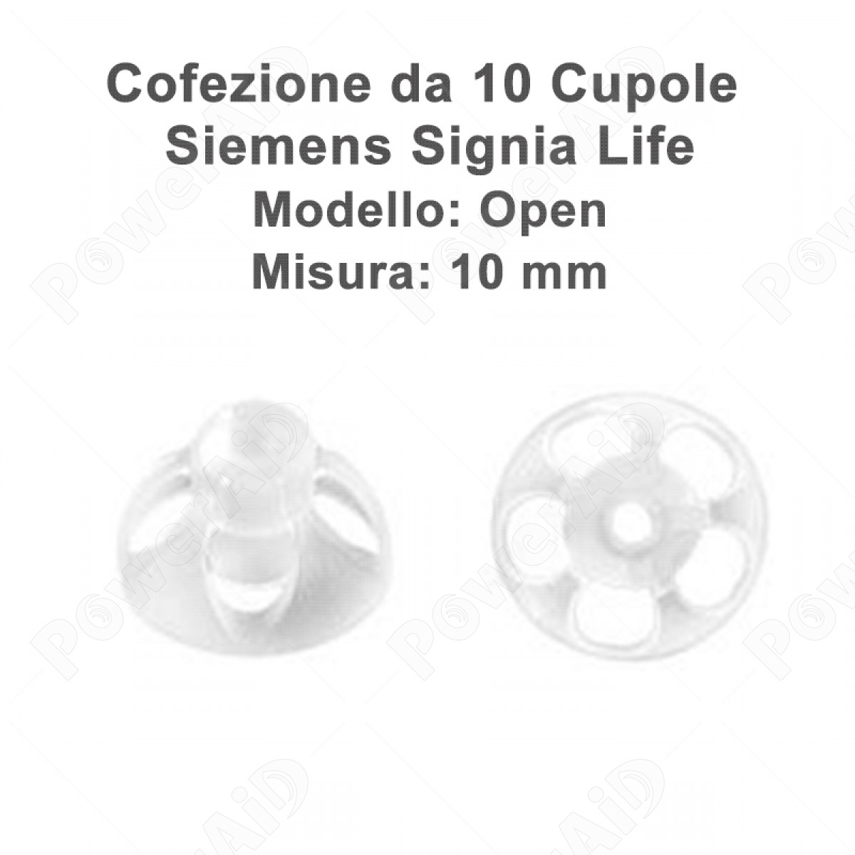 Signia - Cupoline  Life Open 10 mm - 10 pz