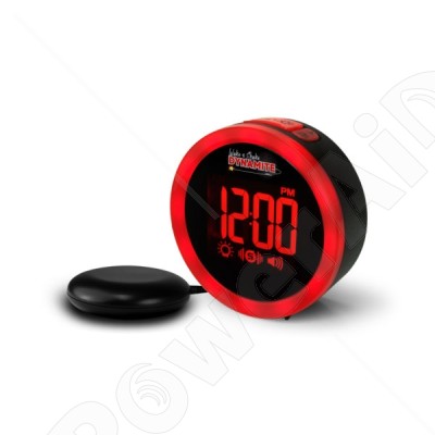 Geemarc Wake 'N' Shake Voyager Sveglia Vibrante Da Viaggio - 75 DB, Flash LED E Vibrazione Per Non Udenti E Dormiglioni - Funzione Snooze E Torcia