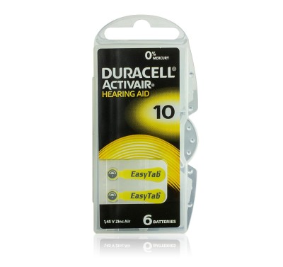 Duracell - Blister 6 pile Acustiche Activair 10