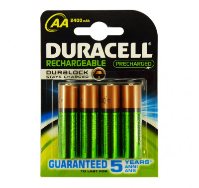 Duracell - 4 Batterie Stilo AA ricaricabili