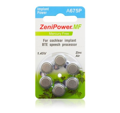 ZeniPower - Blister 6 pile Implant Power A675P