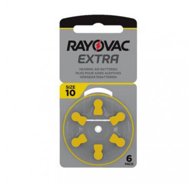 Rayovac - Blister 6 pile Acustiche Extra 10