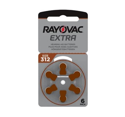 Rayovac - Blister 6 pile Acustiche Extra 312