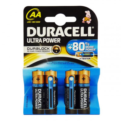 Duracell - Ultra Power 4 pile Stilo AA