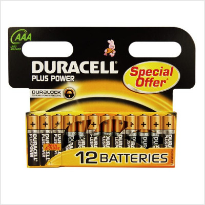 Duracell - Plus Power 12 pile Mini Stilo AAA
