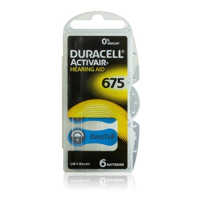 Duracell - Blister 6 pile Acustiche Activair 675 Scad: 04/24