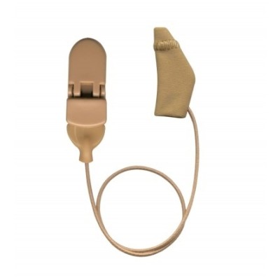 Ear Gear - Mini Curved Beige con clip di sicurezza