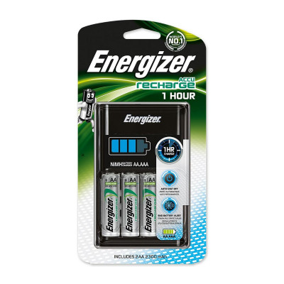 Energizer - Caricabatterie Rapido (1h) con 2 Batterie AA 2300 mAh