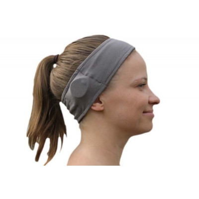 SmartEAR - Fascia sportiva per apparecchi acustici BTE o impianti cocleari Colore: Grigio - S