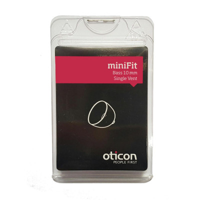 Oticon - Cupola miniFit Bass 10mm Single Vent 