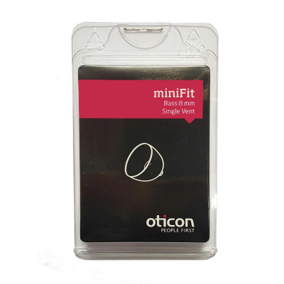 Oticon - Cupola miniFit Bass 8mm Single Vent 