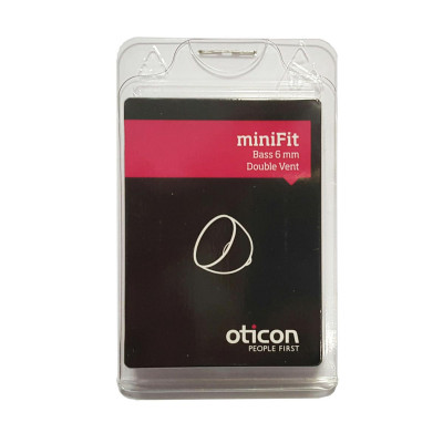 Oticon - Cupola miniFit Bass 6mm Double Vent 
