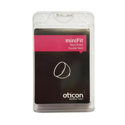 Oticon - Cupola miniFit Bass 8mm Double Vent 