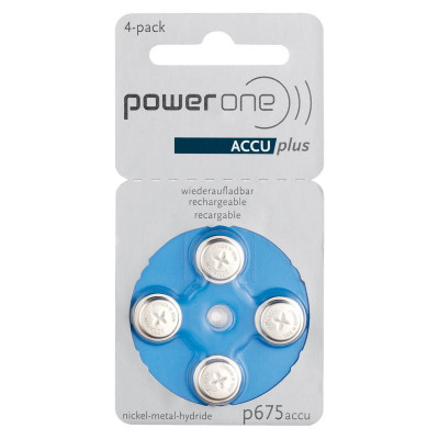 Power One - Blister 4 pile Acustiche ACCUplus p675