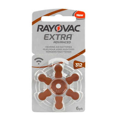 Rayovac - Blister 6 pile Acustiche Extra Advanced 312