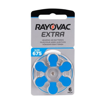 Rayovac - Blister 6 pile Acustiche Extra 675