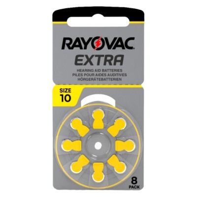 Rayovac - Blister 8 pile Acustiche Extra 10
