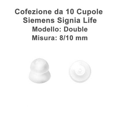 Signia - Cupoline  Life Double 8/10 mm - 10 pz