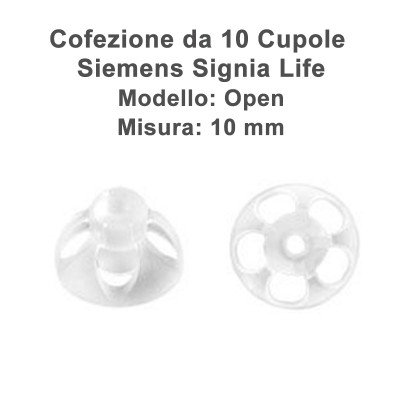 Signia - Cupoline  Life Open 10 mm - 10 pz