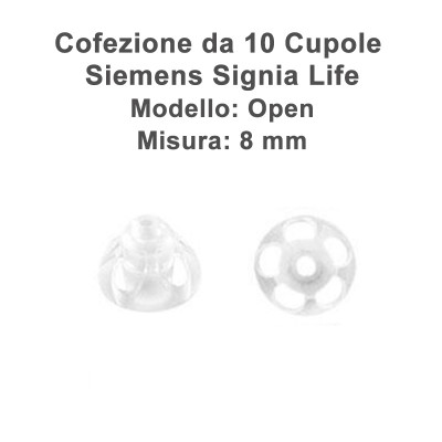 Signia - Cupoline  Life Open 8 mm - 10 pz